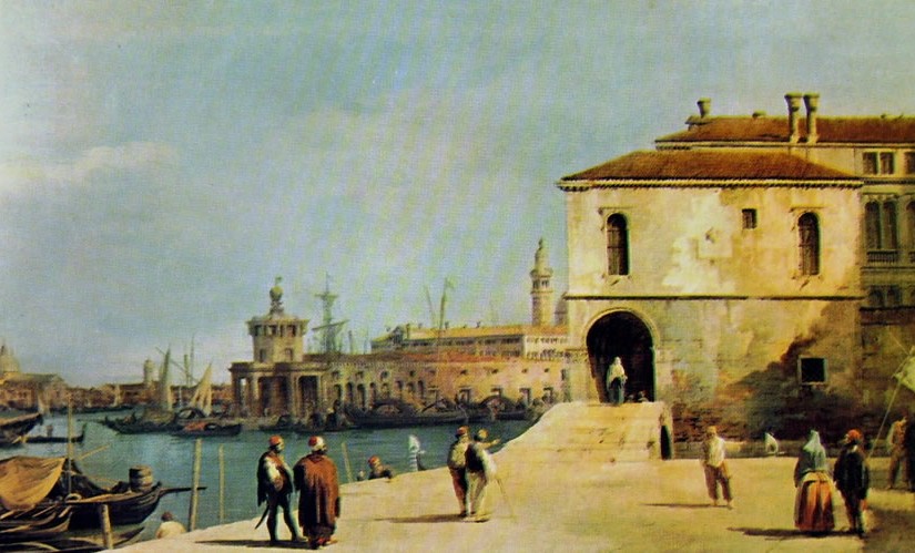 Canaletto: Il Fonteghetto della Farina, cm. 66 x 112, Collezione Giustiniani
